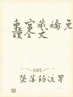 东宫藏娇免费阅读全文