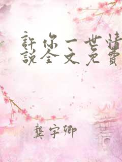 许你一世情深小说全文免费阅读