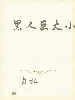 黑人巨大小说