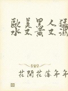 欧美黑人猛交喷水又黄又湿