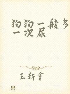 狗狗一般多久尿一次尿