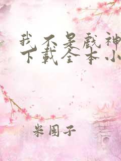 我不是戏神免费下载全本小说