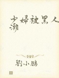 少妇被黑人到高潮