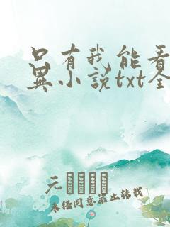 只有我能看见诡异小说txt全文下载