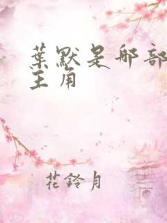 叶默是哪部小说主角