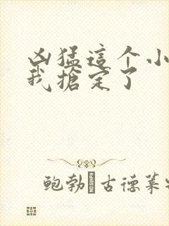 凶猛这个小娘子我抢定了