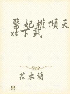 医妃权倾天下txt下载