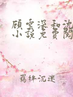 顾云深和沈月西小说免费阅读