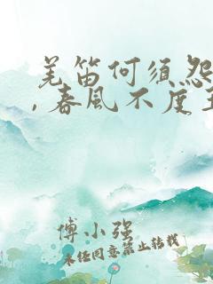 羌笛何须怨杨柳, 春风不度玉门关.