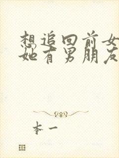 想追回前女友但她有男朋友了