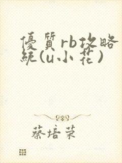 优质rb攻略系统(u小花)
