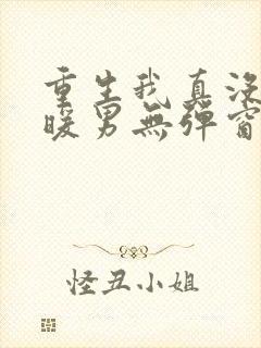 重生我真没想当暖男无弹窗