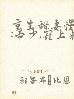 重生甜妻慢点撩:帝少,宠上瘾