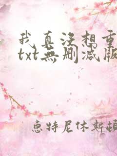 我真没想重生啊txt无删减版