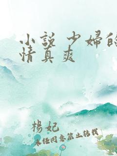 小说 少妇的激情真爽