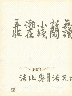 弄潮小说无删减版在线阅读