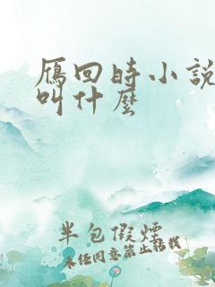 雁回时小说原著叫什么