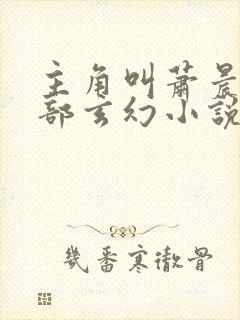 主角叫萧晨的全部玄幻小说