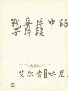 战争片中的打鬼子片段