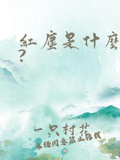 红尘是什么意思?