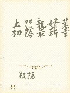 上门龙婿叶辰萧初然最新章节列表