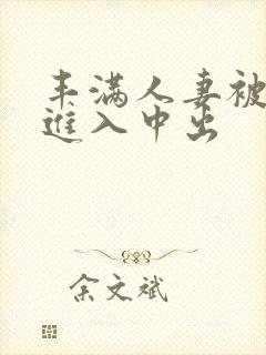 丰满人妻被猛烈进入中出