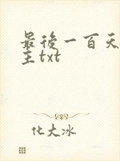 最后一百天双男主txt