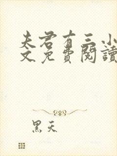 夫君有三小说全文免费阅读