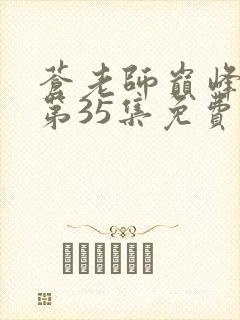 苍老师巅峰之作第35集免费观看