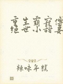 重生霸宠傅少的绝世小甜妻