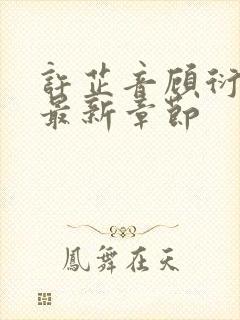 许芷音顾衍小说最新章节