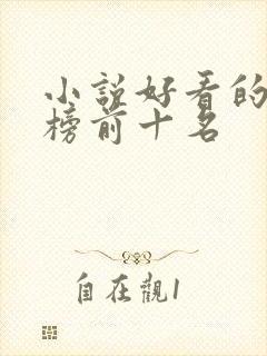 小说好看的排行榜前十名