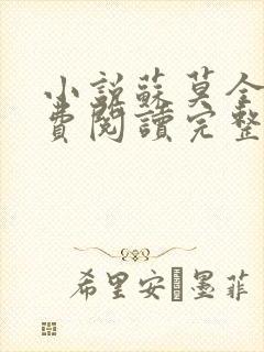 小说苏莫全文免费阅读完整版