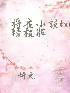 将夜小说txt精校版