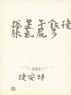 总是午饭后肚子胀气屁多