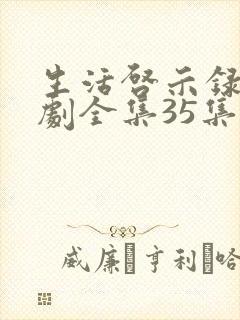 生活启示录电视剧全集35集免费观看