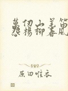 万仞山羌笛何须怨杨柳春风不度玉门关