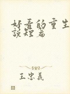 好看的重生文小说短篇