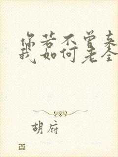 你若不曾来,叫我如何老全文免费阅读