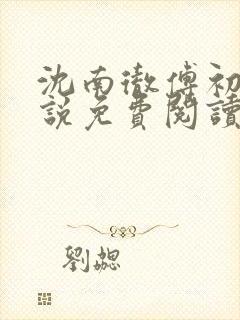 沈南彻傅初安小说免费阅读最新章节