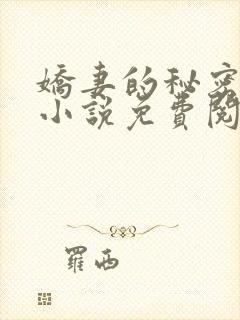 娇妻的秘密陈静小说免费阅读