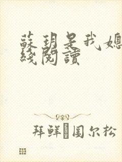 苏玥是我媳妇在线阅读