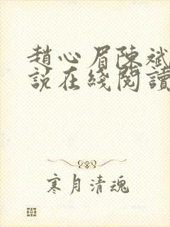 赵心眉陈斌的小说在线阅读