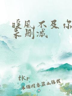 暖风不及你情深未删减