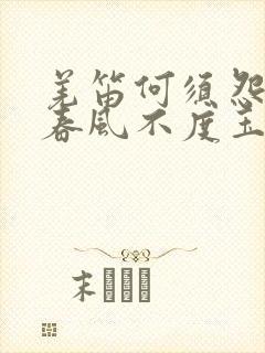 羌笛何须怨杨柳春风不度玉门关