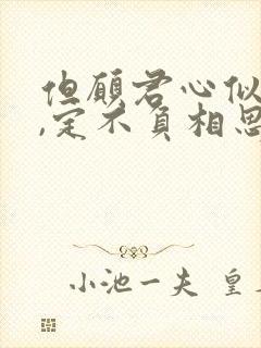 但愿君心似我心,定不负相思意