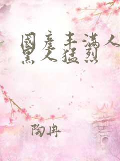 国产丰满人妻被黑人猛烈