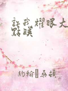 许我耀眼大结局点映