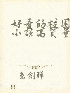 好看的校园言情小说高质量文笔好