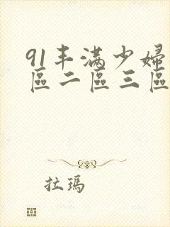 91丰满少妇一区二区三区